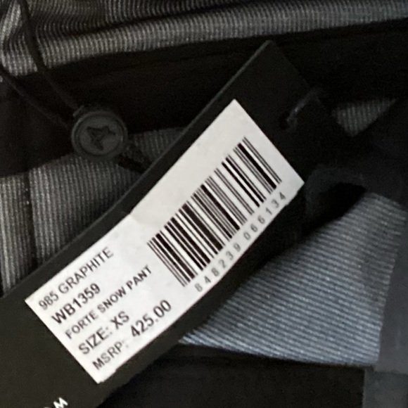 AETHER Apparel Fort Snow Pants New with Tags Graphite - Picture 6 of 6